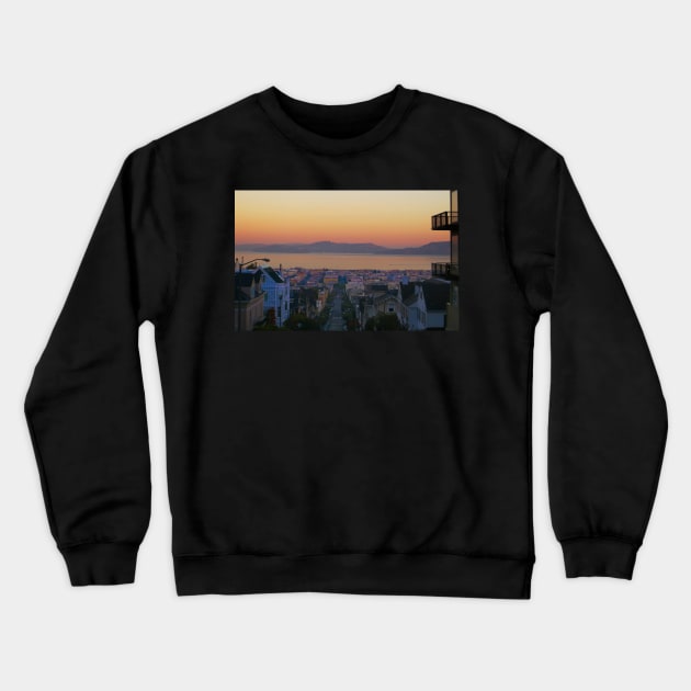 Dawn San Francisco Bay Crewneck Sweatshirt by daviddenny